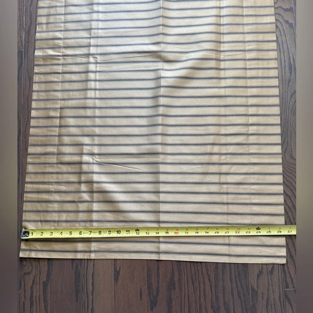 Frette King Pillowcase Gold Grey Stripe Italy